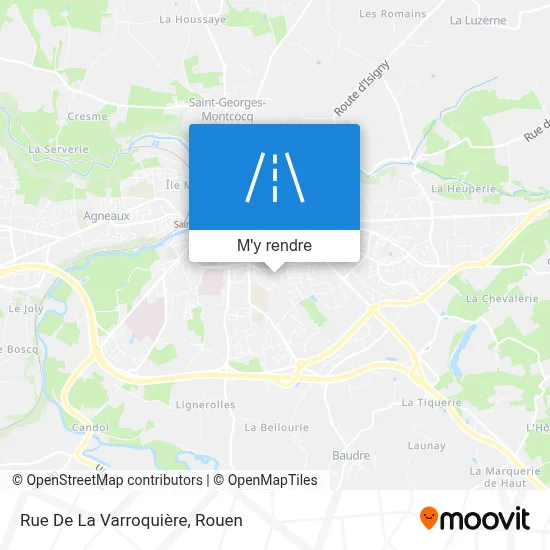 Rue De La Varroquière plan