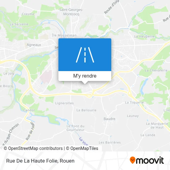 Rue De La Haute Folie plan