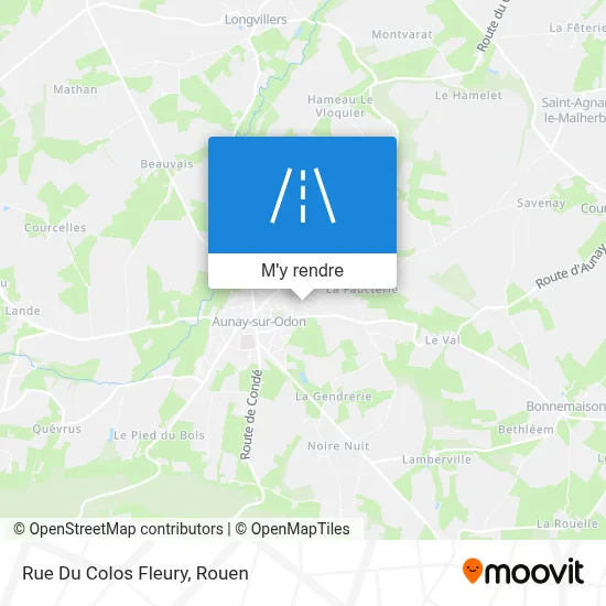 Rue Du Colos Fleury plan