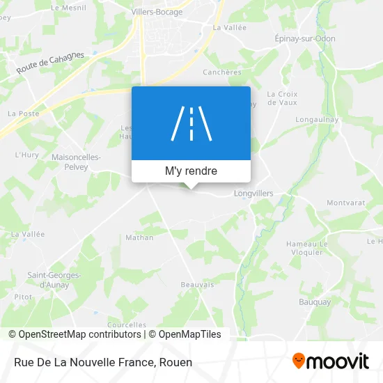 Rue De La Nouvelle France plan