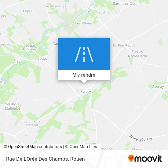 Rue De L'Orée Des Champs plan