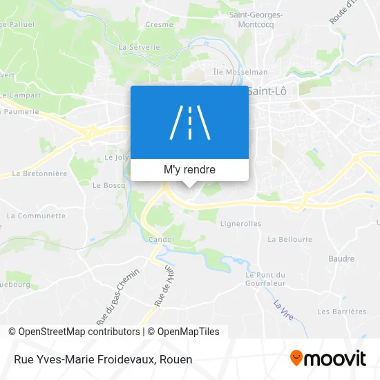 Rue Yves-Marie Froidevaux plan
