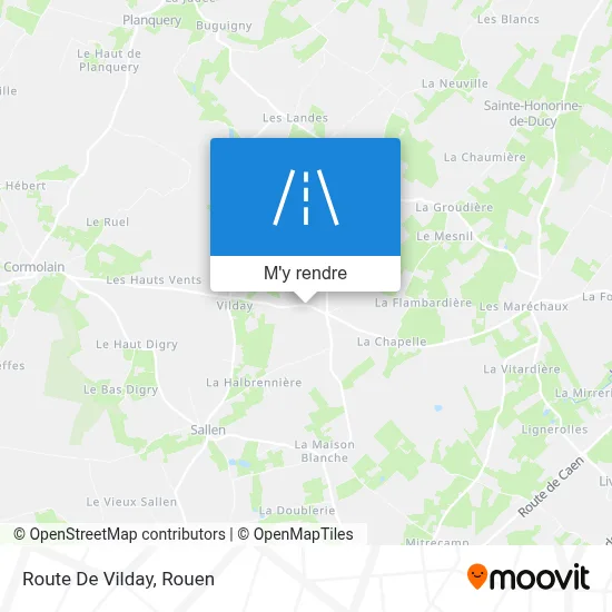 Route De Vilday plan