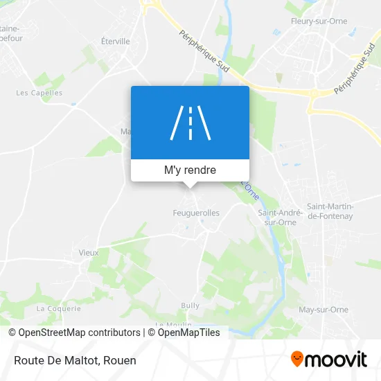 Route De Maltot plan