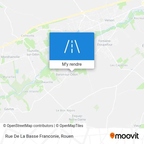 Rue De La Basse Franconie plan