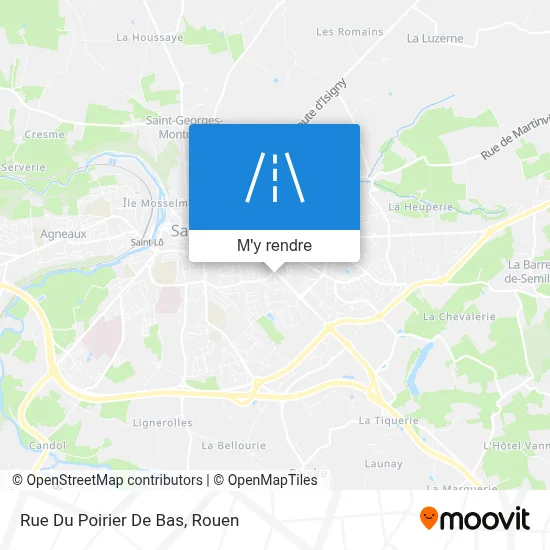 Rue Du Poirier De Bas plan