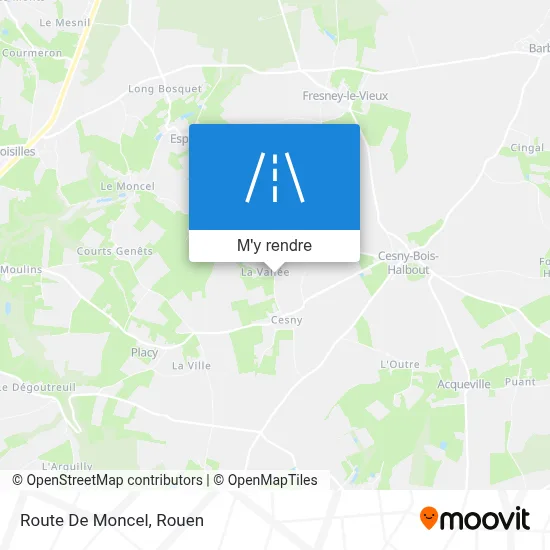 Route De Moncel plan