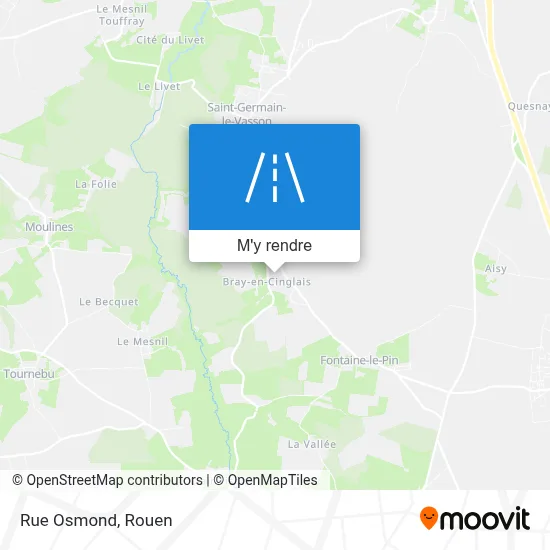 Rue Osmond plan