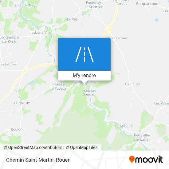 Chemin Saint-Martin plan
