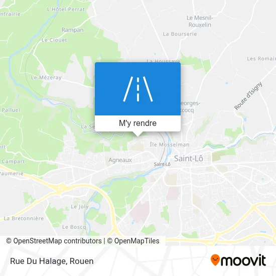 Rue Du Halage plan