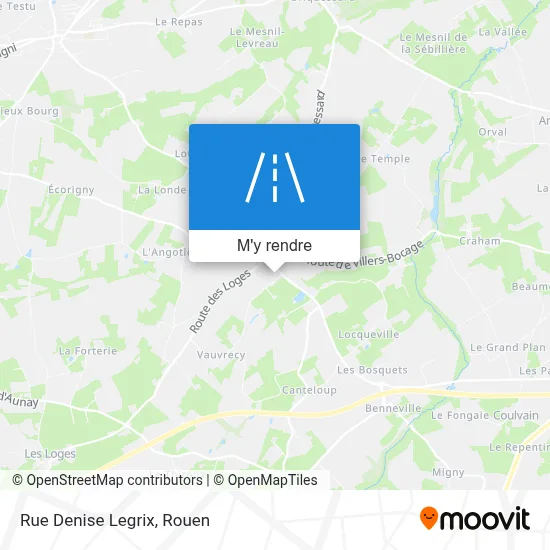 Rue Denise Legrix plan