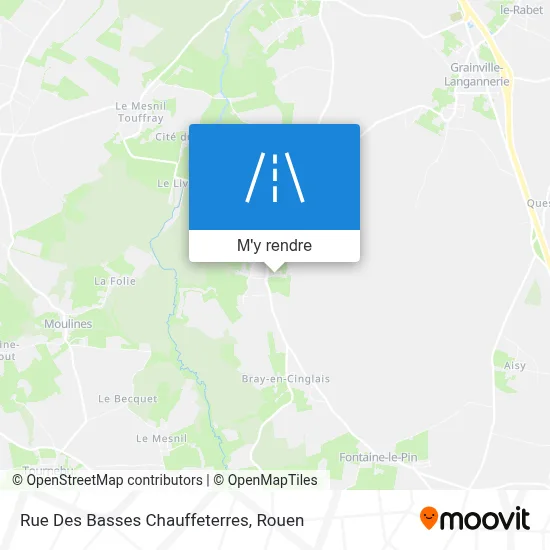 Rue Des Basses Chauffeterres plan