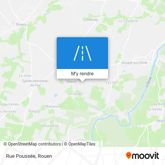 Rue Poussée plan