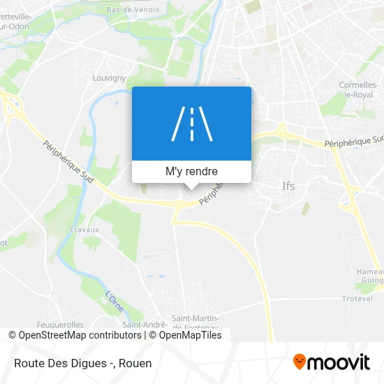 Route Des Digues - plan