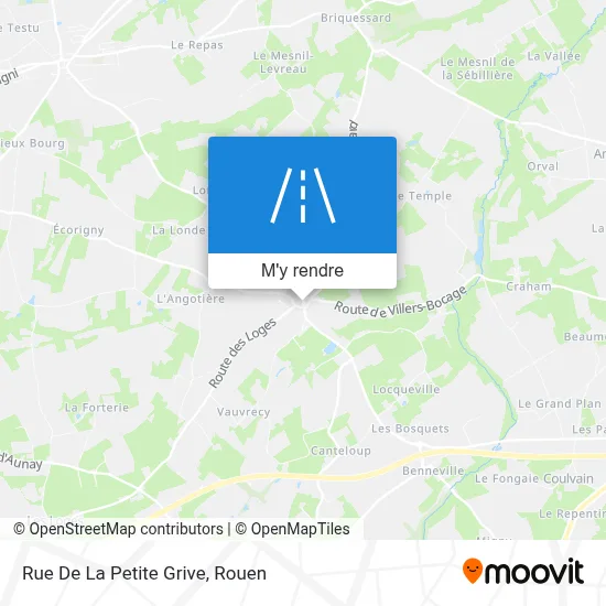 Rue De La Petite Grive plan