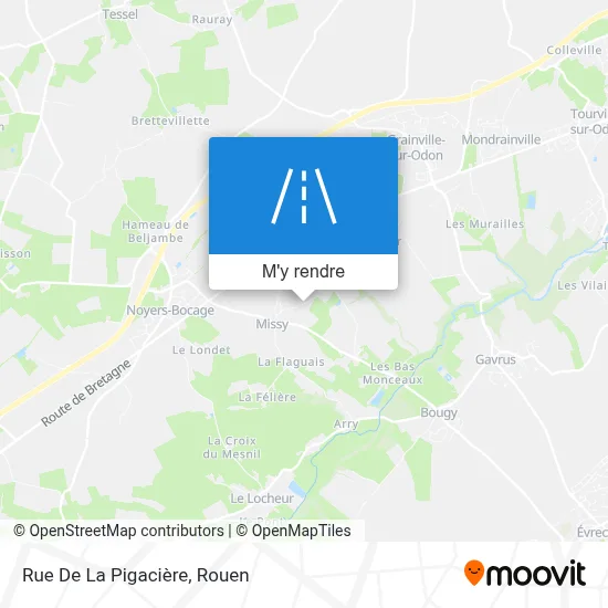 Rue De La Pigacière plan