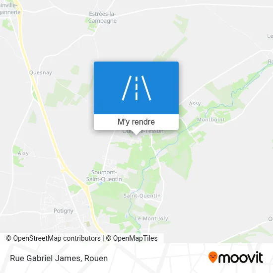 Rue Gabriel James plan