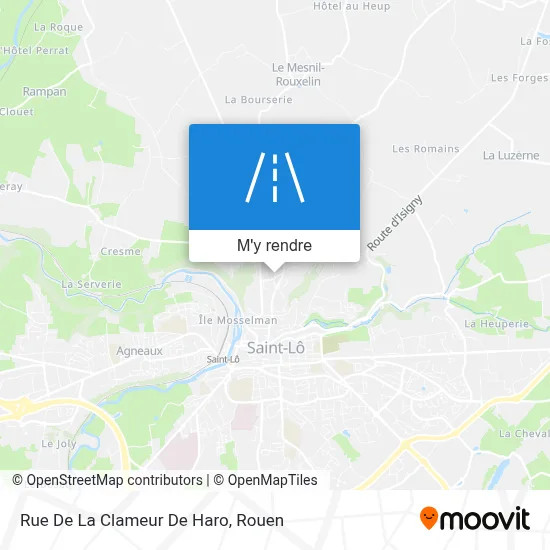 Rue De La Clameur De Haro plan