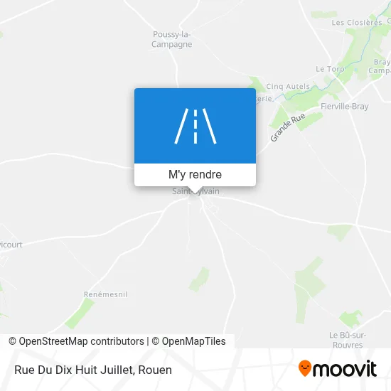 Rue Du Dix Huit Juillet plan