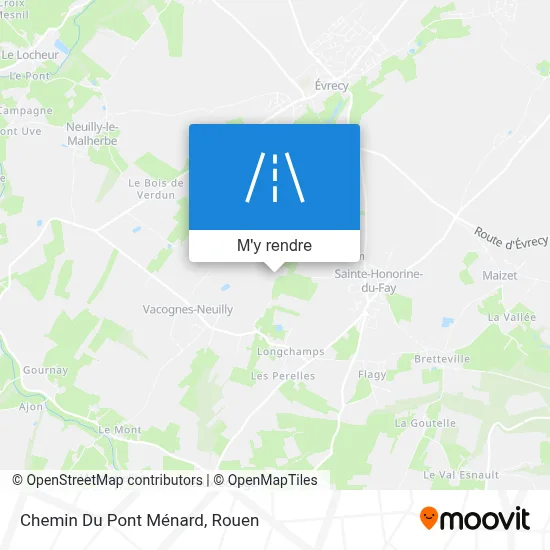 Chemin Du Pont Ménard plan