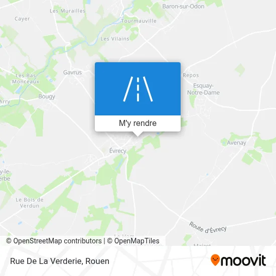 Rue De La Verderie plan