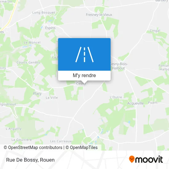 Rue De Bossy plan