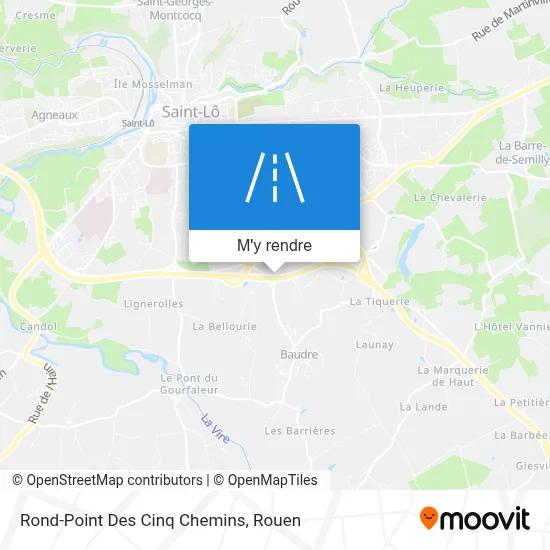 Rond-Point Des Cinq Chemins plan