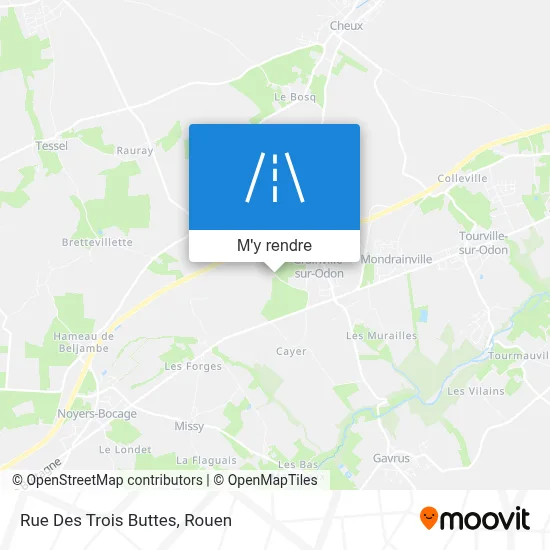 Rue Des Trois Buttes plan