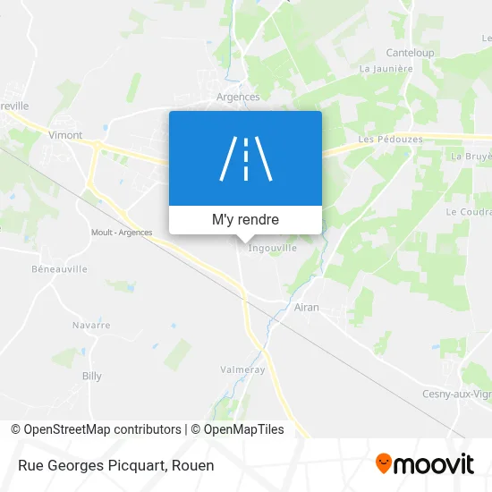 Rue Georges Picquart plan
