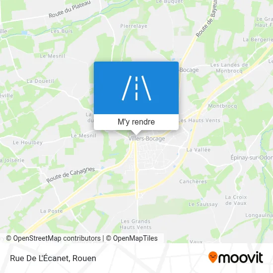 Rue De L'Écanet plan