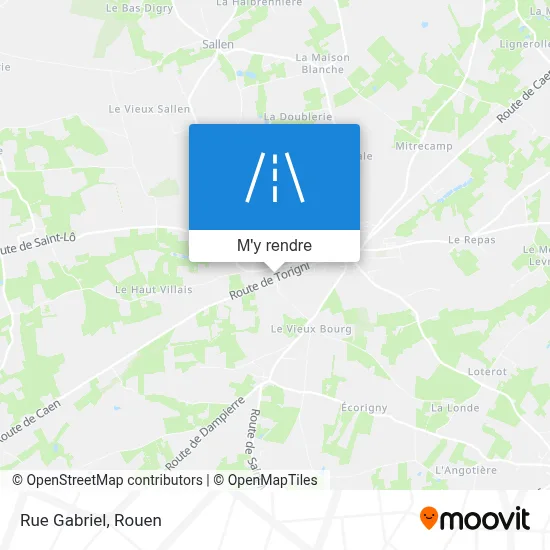 Rue Gabriel plan