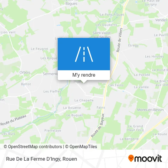 Rue De La Ferme D'Ingy plan