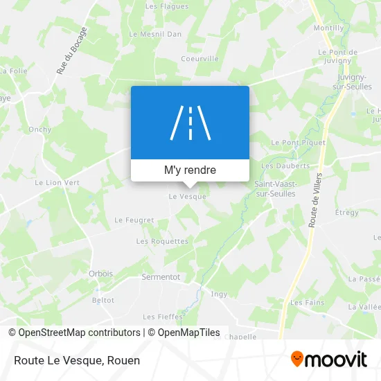 Route Le Vesque plan