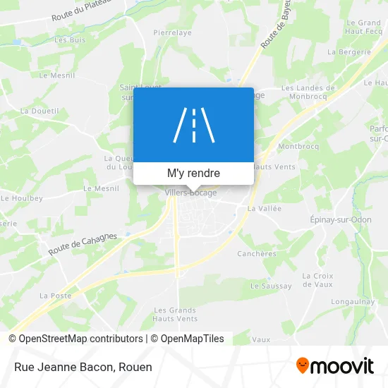 Rue Jeanne Bacon plan