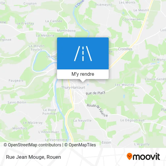 Rue Jean Mouge plan