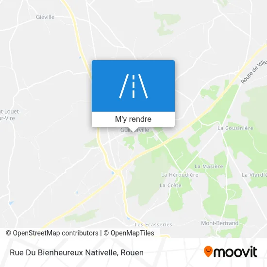 Rue Du Bienheureux Nativelle plan