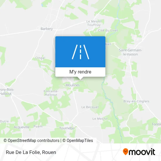 Rue De La Folie plan