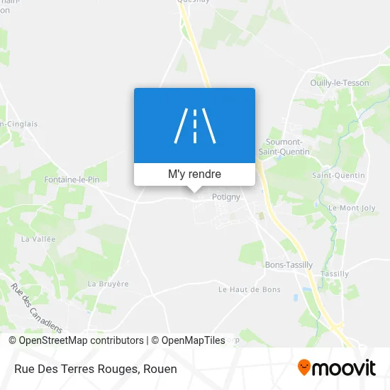 Rue Des Terres Rouges plan