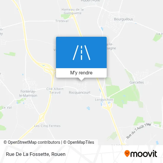 Rue De La Fossette plan