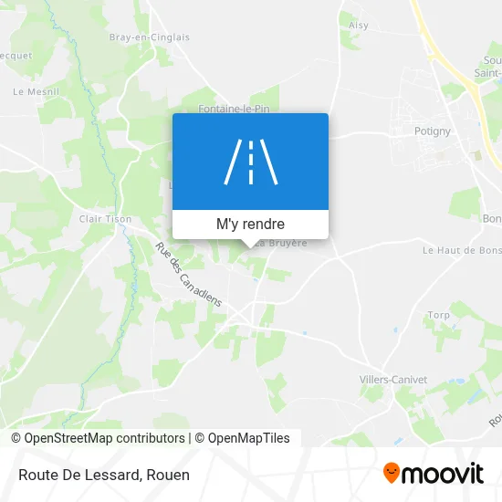 Route De Lessard plan