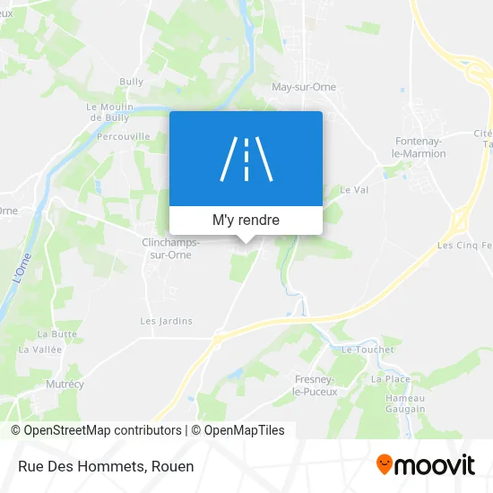 Rue Des Hommets plan