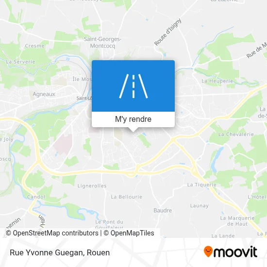 Rue Yvonne Guegan plan