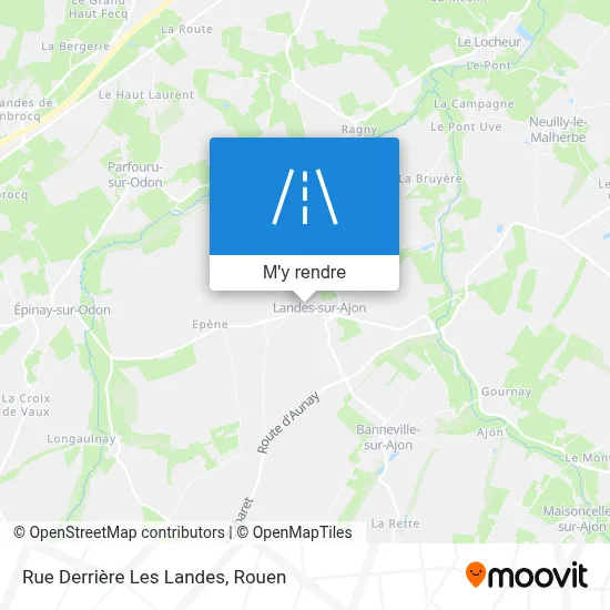 Rue Derrière Les Landes plan