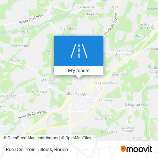 Rue Des Trois Tilleuls plan
