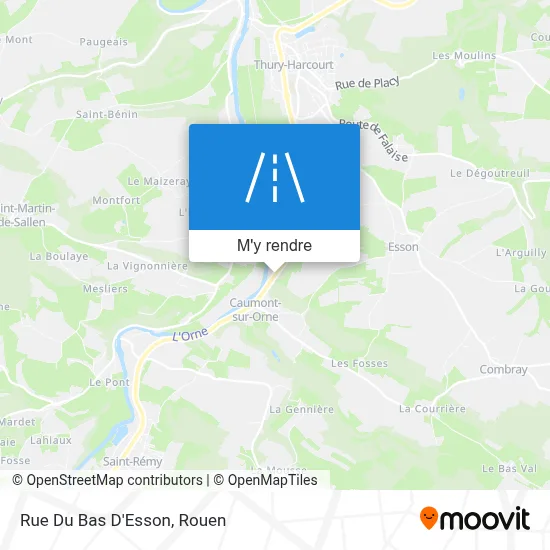 Rue Du Bas D'Esson plan
