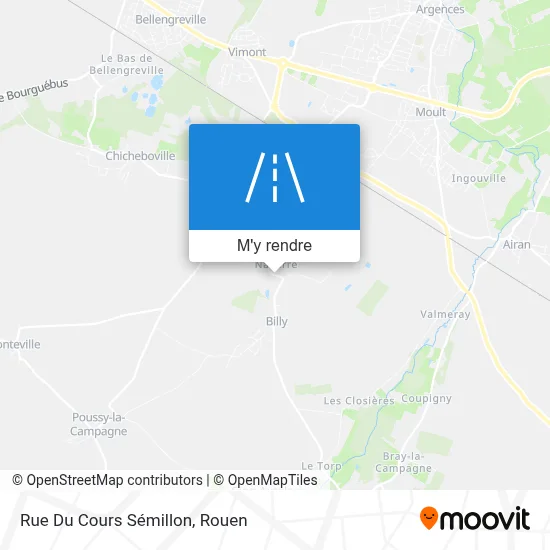 Rue Du Cours Sémillon plan
