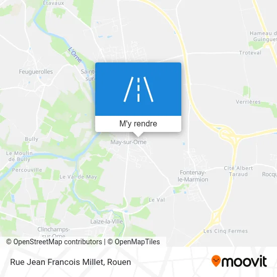 Rue Jean Francois Millet plan