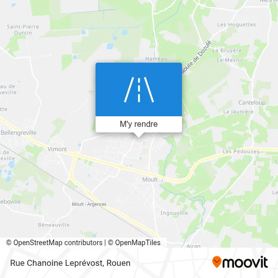 Rue Chanoine Leprévost plan