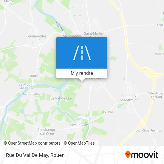 Rue Du Val De May plan