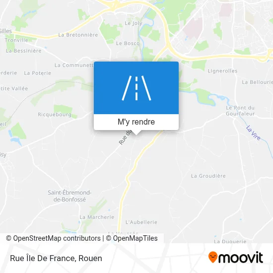 Rue Île De France plan